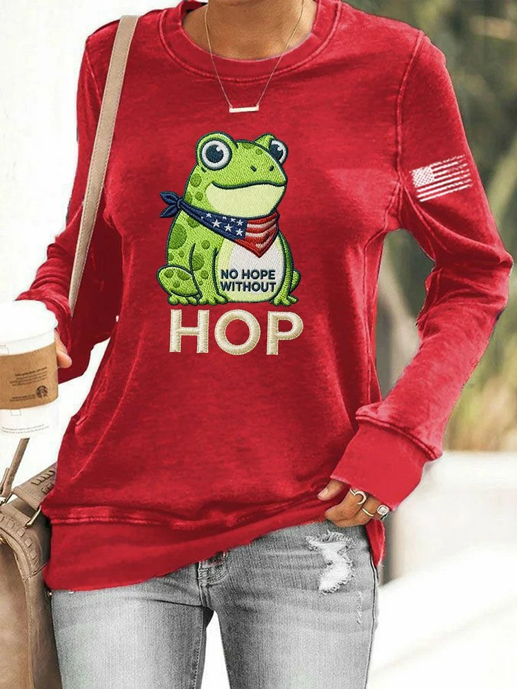 Frog Resist No Hope Without Hop Sweatshirt Portland Frog Protest Anti ICE Apparel Gifts