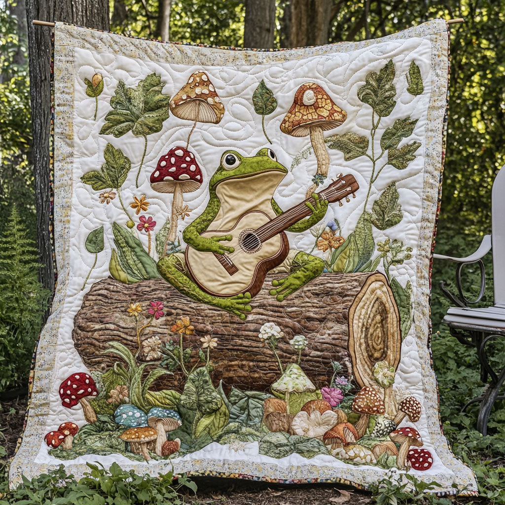 Frog Rocker Quilted Blanket Best Throw Blanket Frog Christmas Gifts