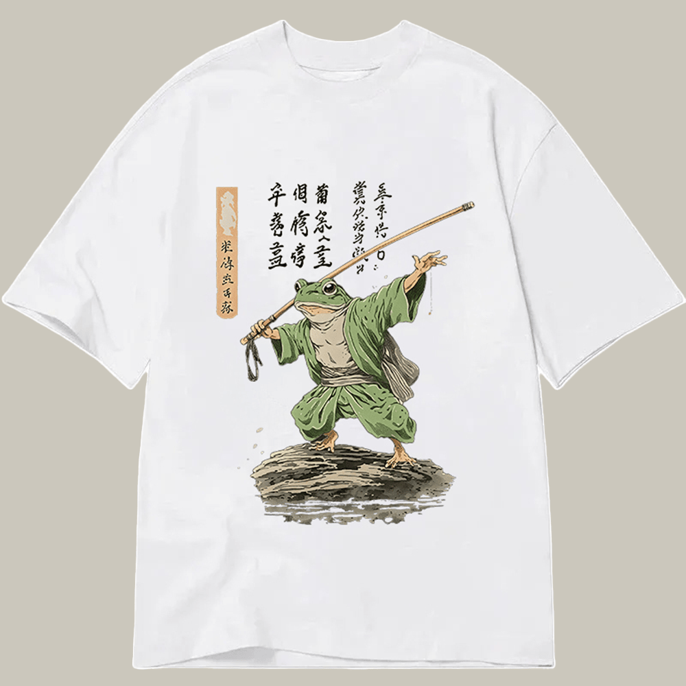Frog Samurai Japanese Art Vintage Classic T-Shirt Meme Merch Hilarious Shirt Gifts