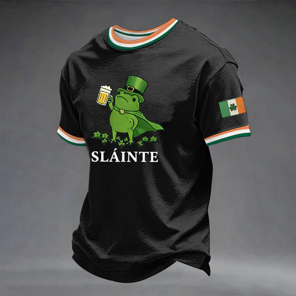 Frog Slainte St Patrick's Day T-Shirt St Patrick Of Ireland Clothes Best Gift For Enthusiasts