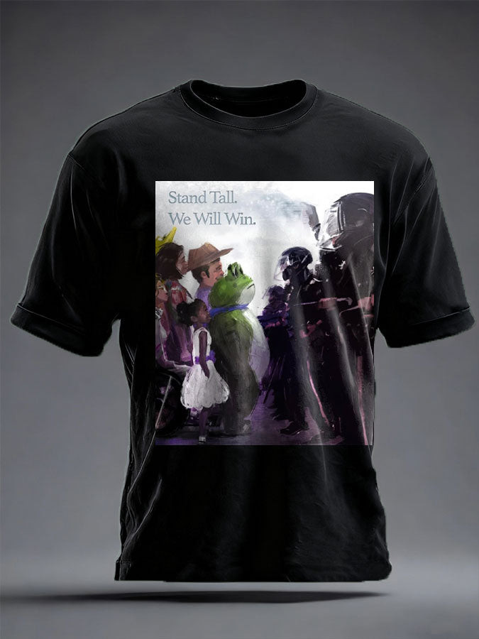 Frog Stand Tall We Will Win T-Shirt 86 47 FDT Funny Frog Clothing Best Gifts For Protesters