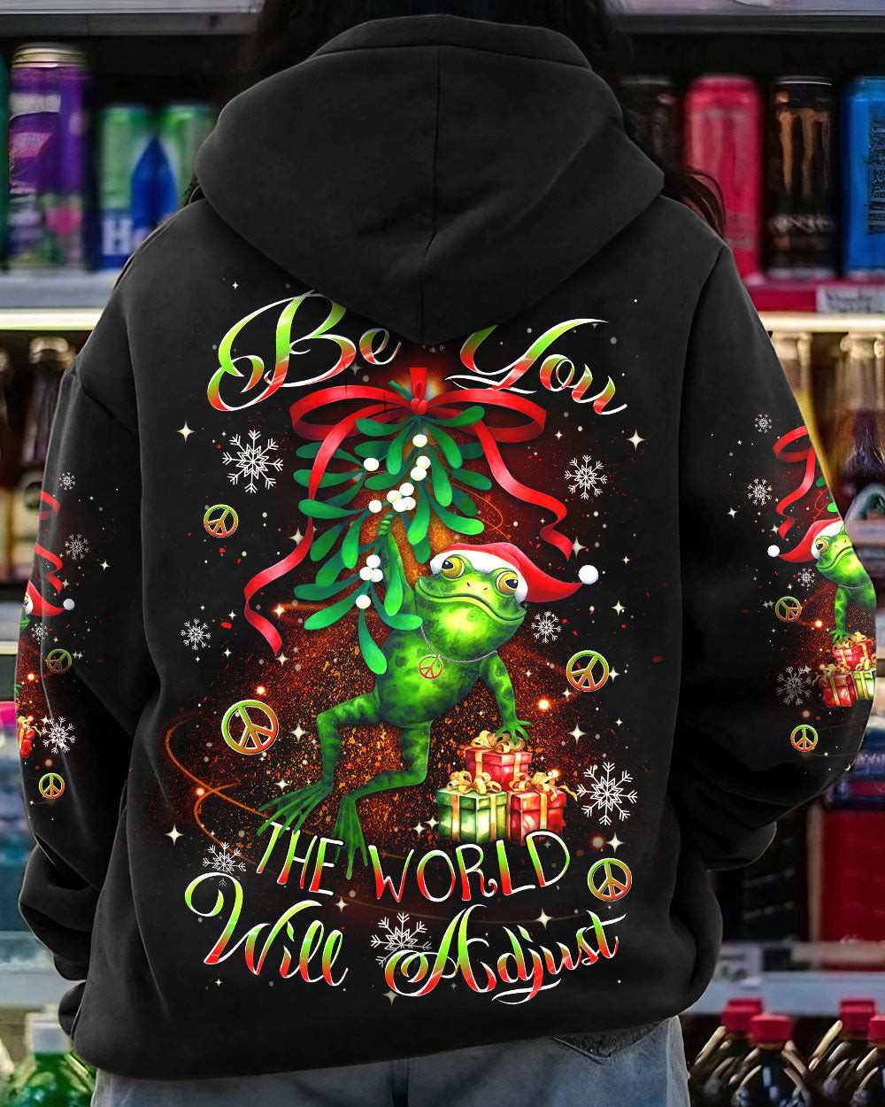 Frog The World Will Adjust Christmas Hoodie Inspired Quotes Hoodie Xmas Frog Lovers Gifts