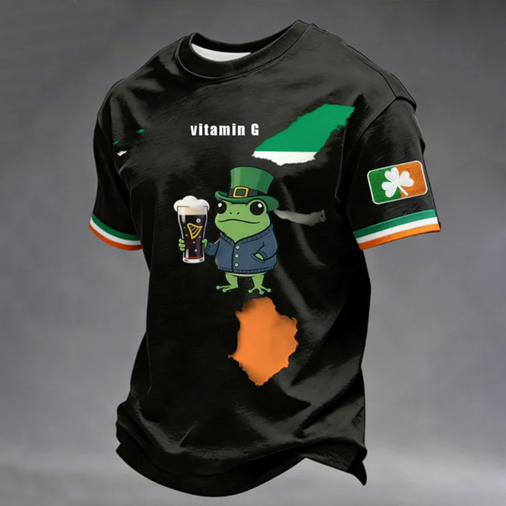 Frog Vitamin G St Patrick's Day T-Shirt Saint Patrick's Day 2026 Shirt Gift For Him