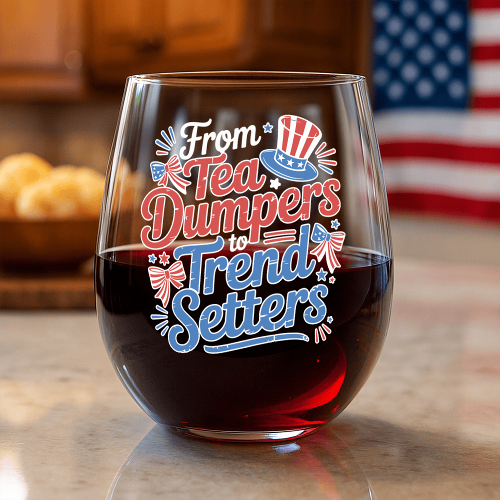 From Tea Dumpers To Trend Setters Whiskey Glass America's Birthday Glass 4thOf July Gifts