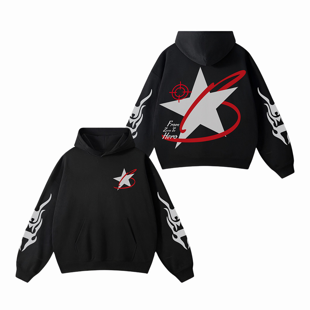 From Zero To Hero Hoodie Y2K Star Graphic Hoodie Best Gifts For Girlfriend