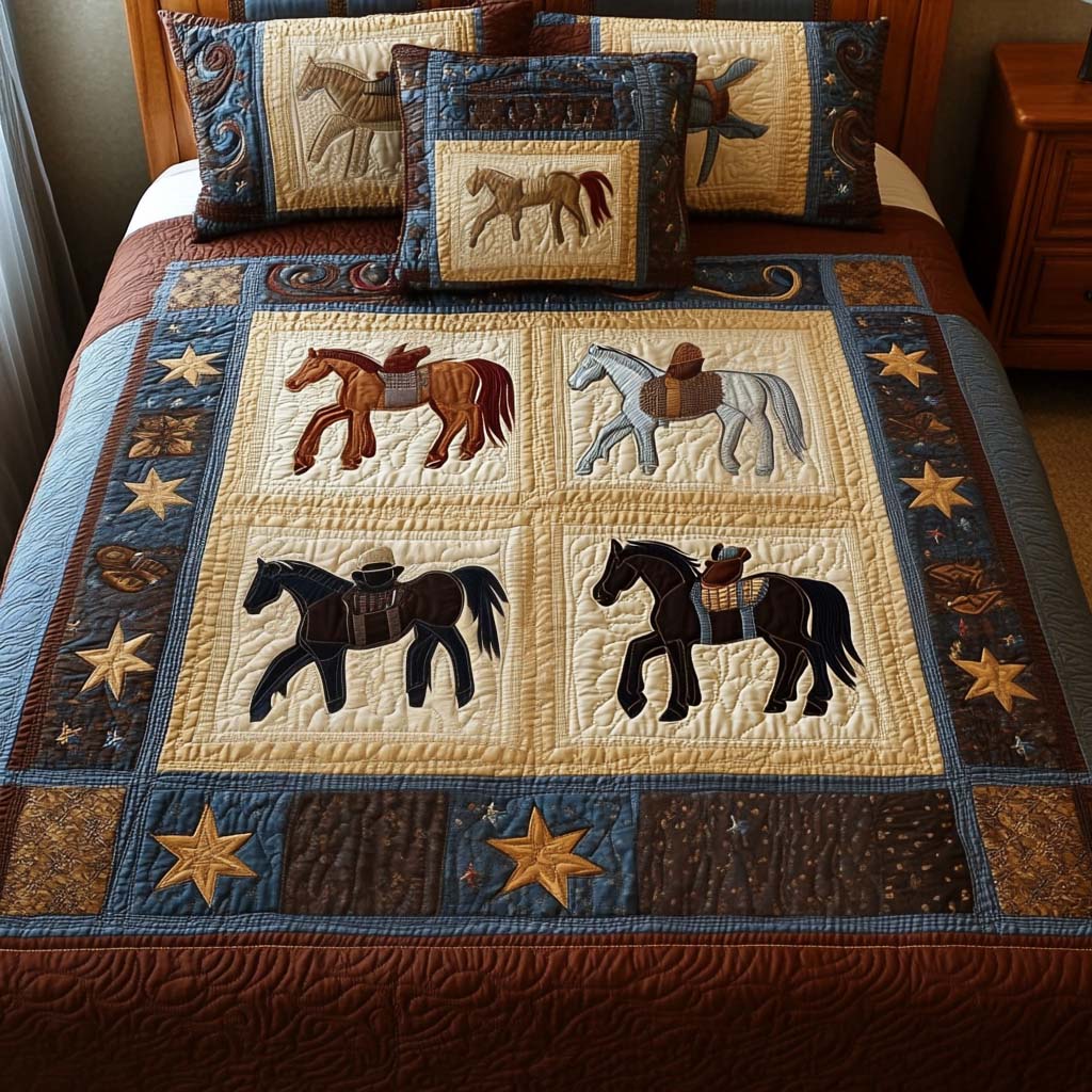 Frontier Parade Quited Bedding Set Stylish Bedding Merch Gift for Home Lovers