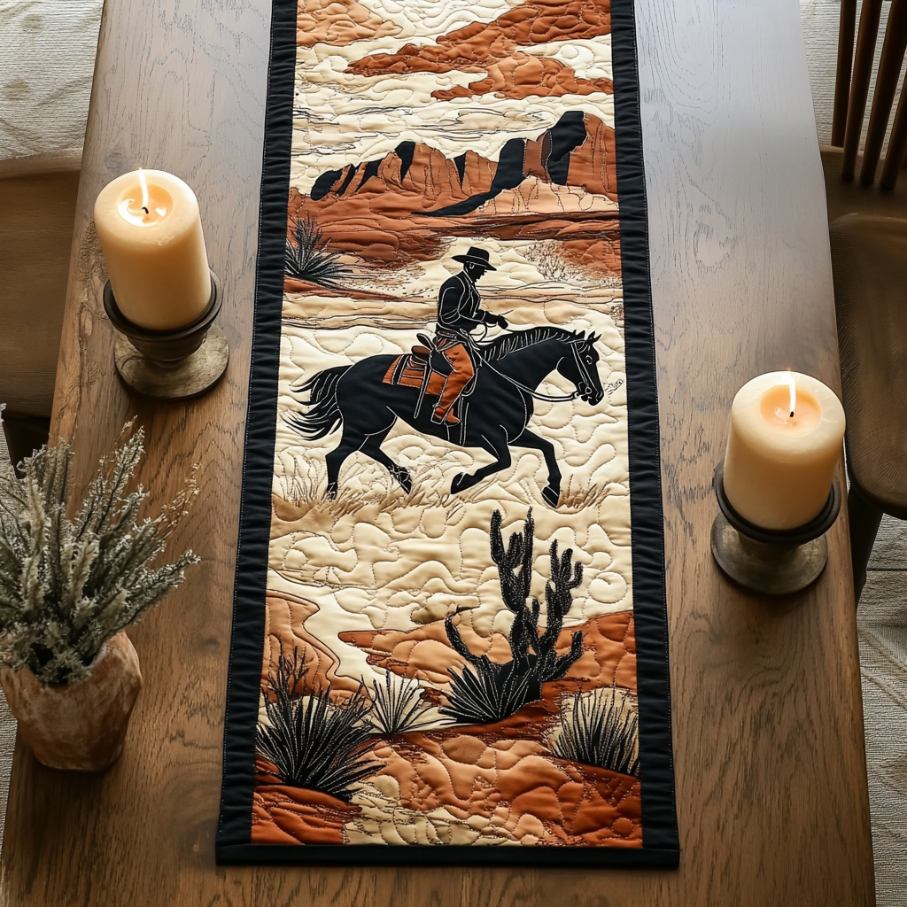 Frontier Path Quilted Table Runner Dining Room Decor Ideas Country And Western Gifts