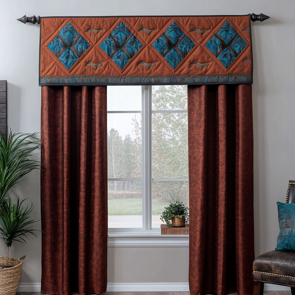 Frontier Quilted Valance Country Curtains Valances Family To Family Christmas Gift Ideas