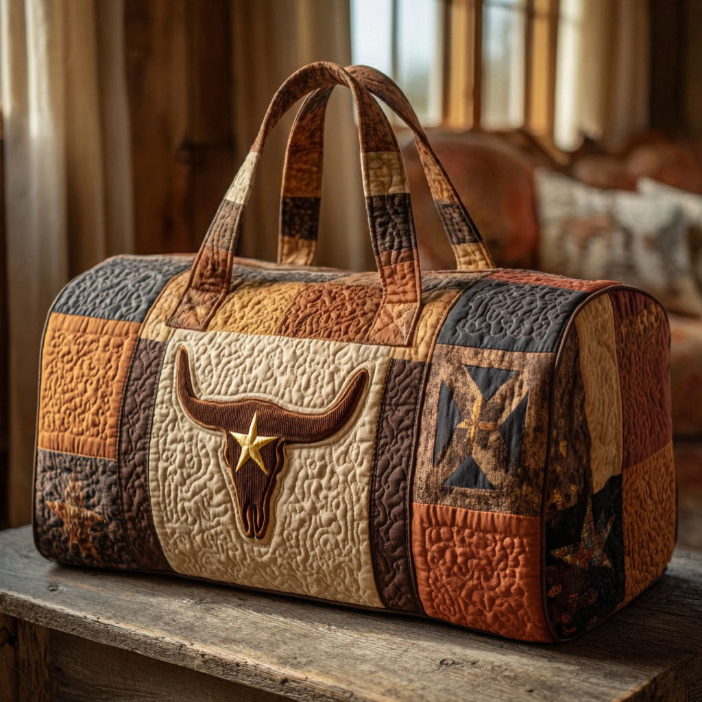 Frontier Soul Quilted Duffle Bag Western Heritage Travel Bag Best Gift For Western Lovers Camping Outdoor