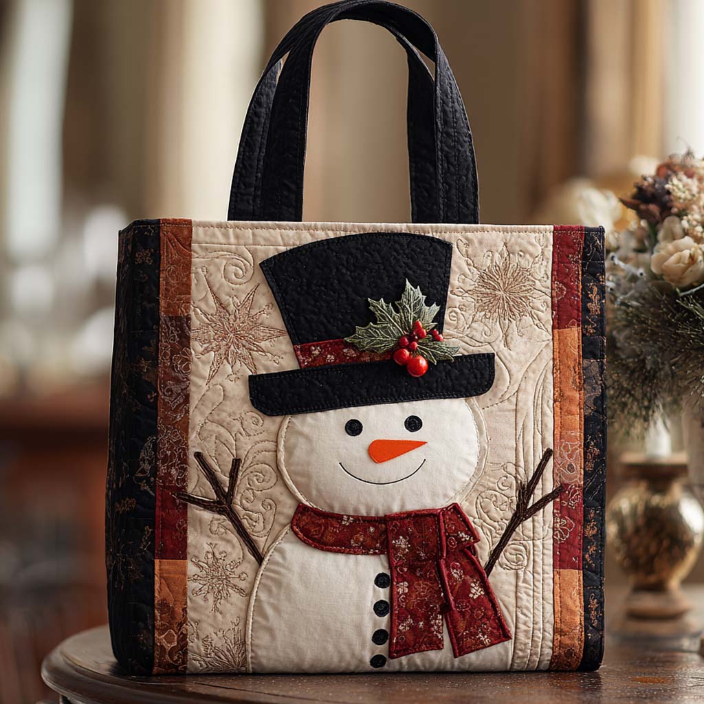 Frosted Dreams Quilted Tote Bag Family Xmas Gift Ideas