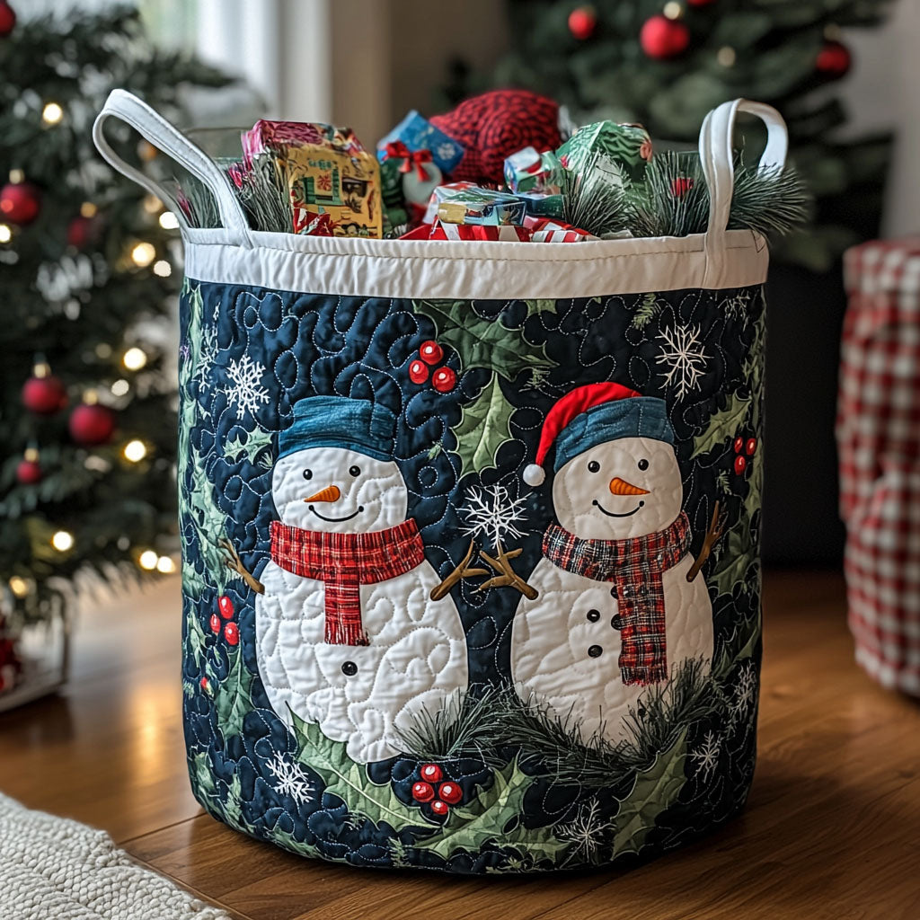 Frosted Magic Quilted Laundry Basket Merch For Mom