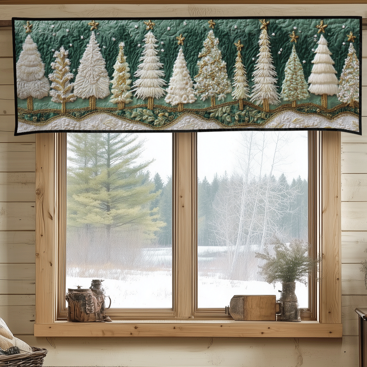 Frosted Pines Quilted Valance Dining Table Accessories Best Christmas Gifts For Men