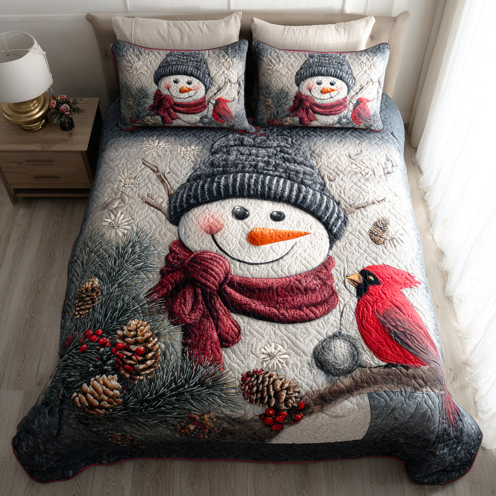 Frostlight Meadow Quilted Bedding Set Xmas Duvet Cover Set Christmas Gift Ideas For Men