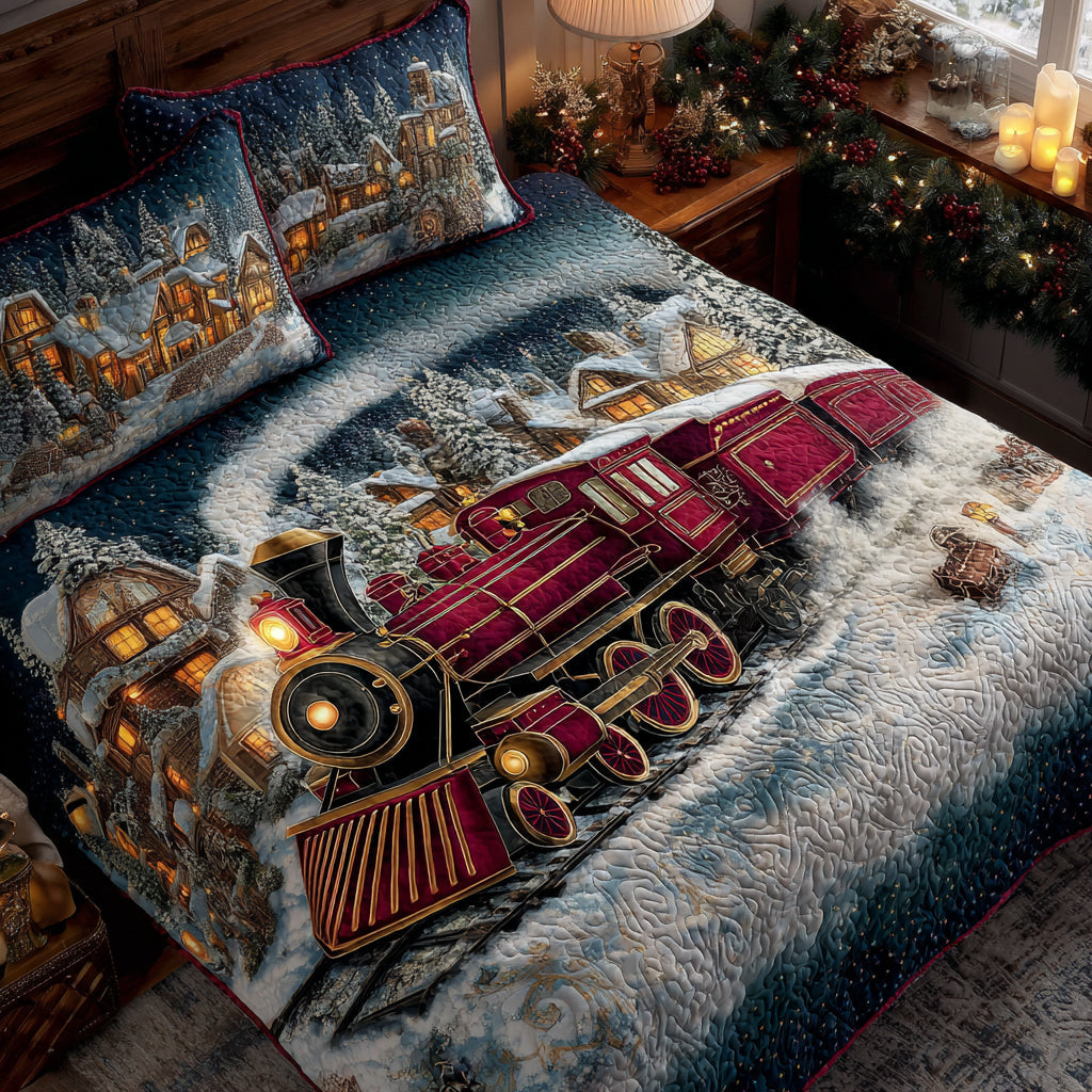 Frostrail Flyer Quilted Bedding Set Best Holiday Duvet Covers Best Christmas Gift Ideas 
