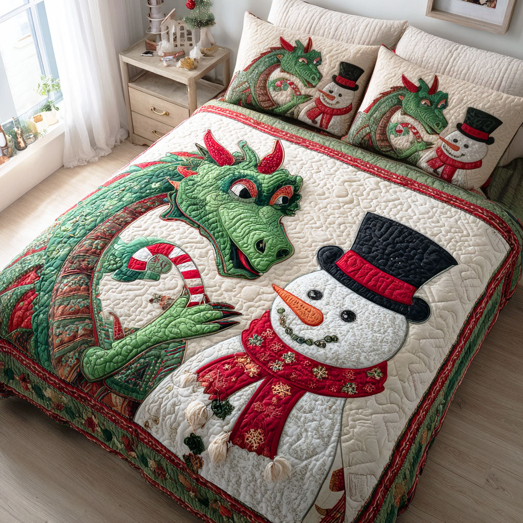 Frostwing Quilted Bedding Set Elegant Bedding Set Gift for Newlyweds