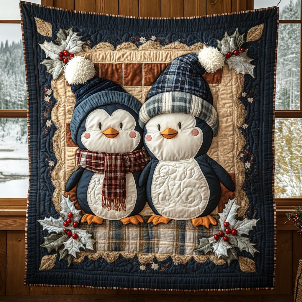 Frosty Friend Quilt Cozy Quilt Blanket for Winter Relaxation