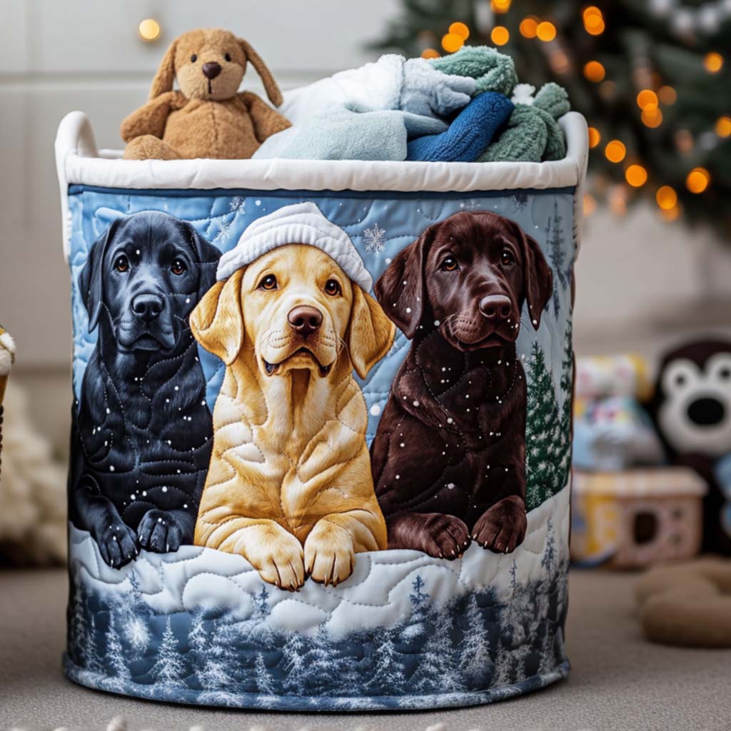 Frosty Friends Quilted Laundry Basket Perfect Birthday Gift Idea
