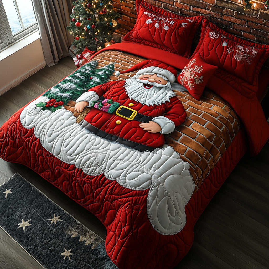 Frosty Greetings Quilted Bedding Set Holiday Season Duvet Cover Set Best Christmas Gift Ideas 