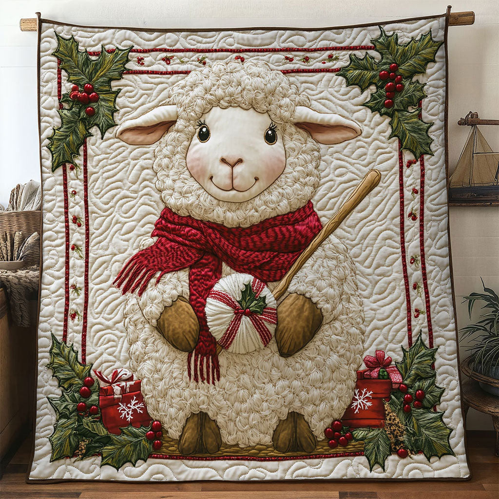 Frosty Night Sheep Quilt Blanket Best Blankets Xmas Presents For Sheep Farmers