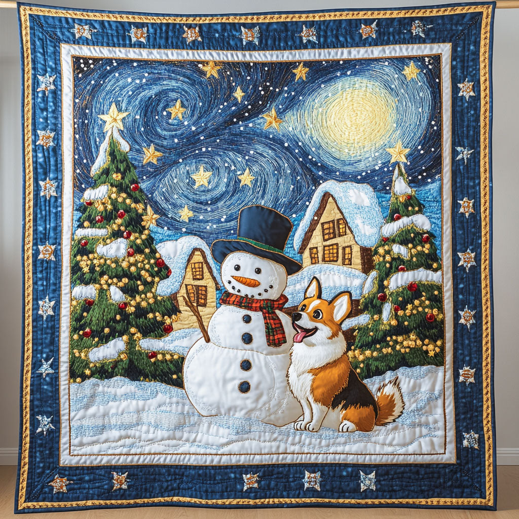 Frosty Star Snowman Quilt Blanket Throw Blankets For Couch Christmas Presents For Christians