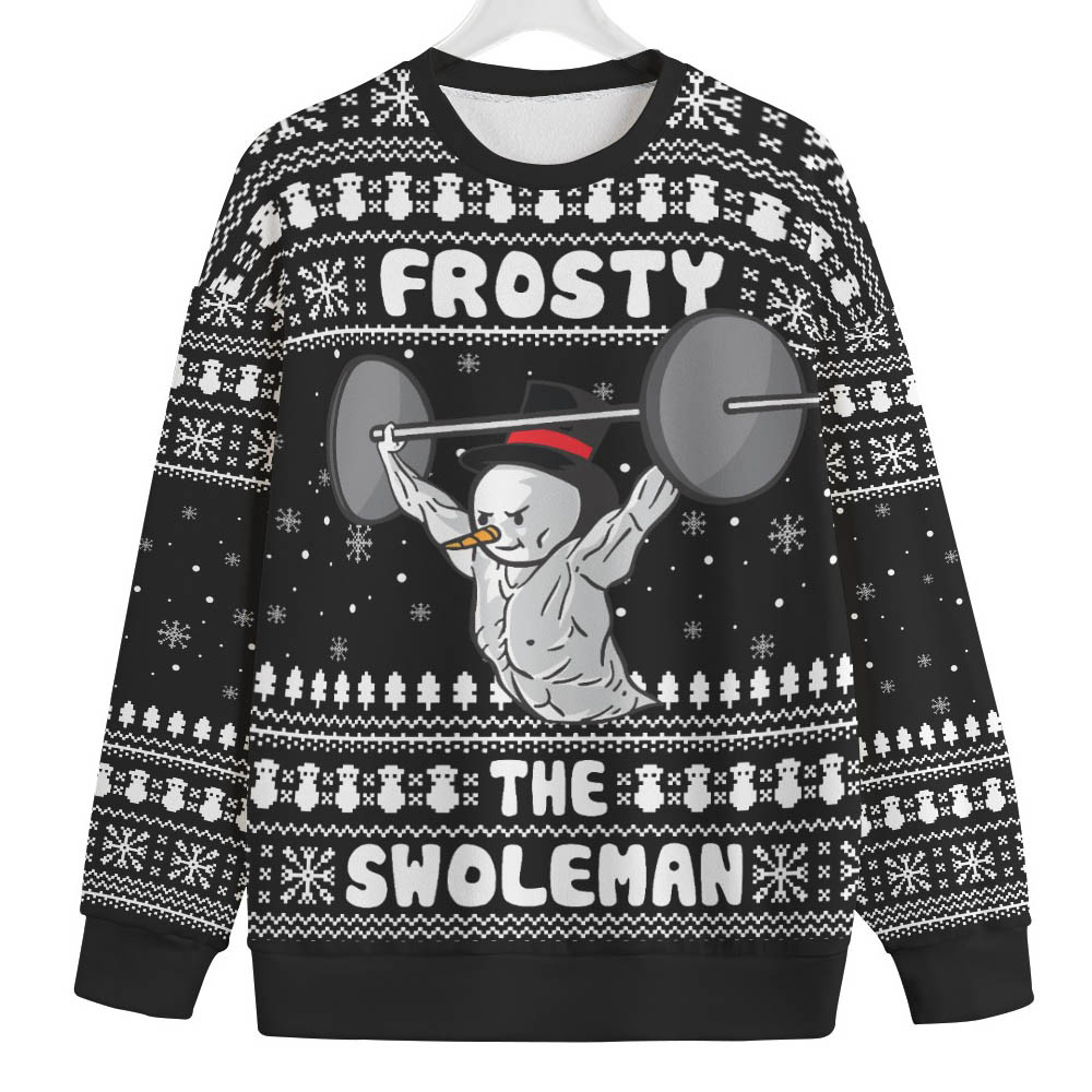 Frosty The Swoleman Big And Tall Xmas Sweaters Meaningful Holiday Gift Merch to Show You Care