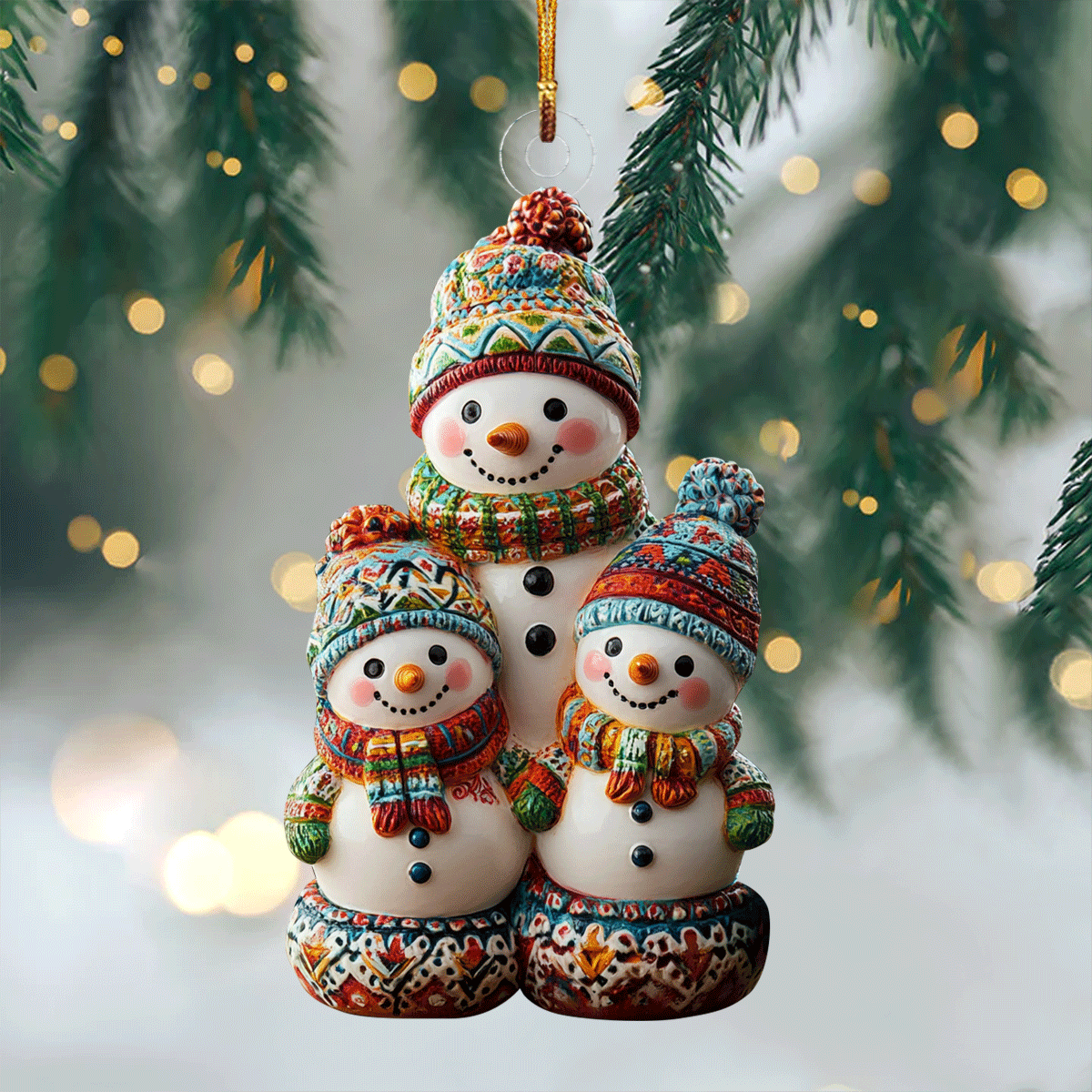 Frosty Winter Friend Mica Ornament