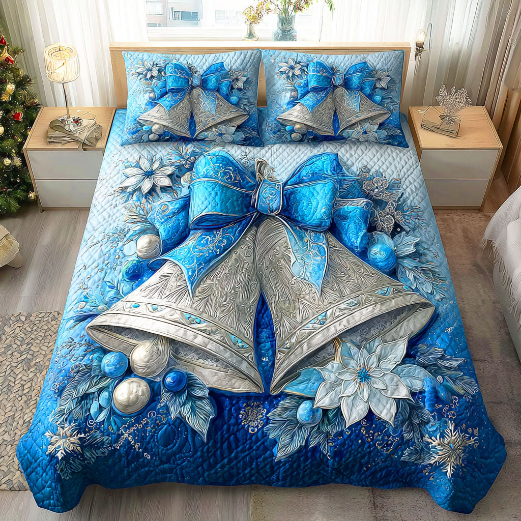 Frozen Chime Melody Quilted Bedding Set Stylish Bedding Merch Gift for Home Lovers