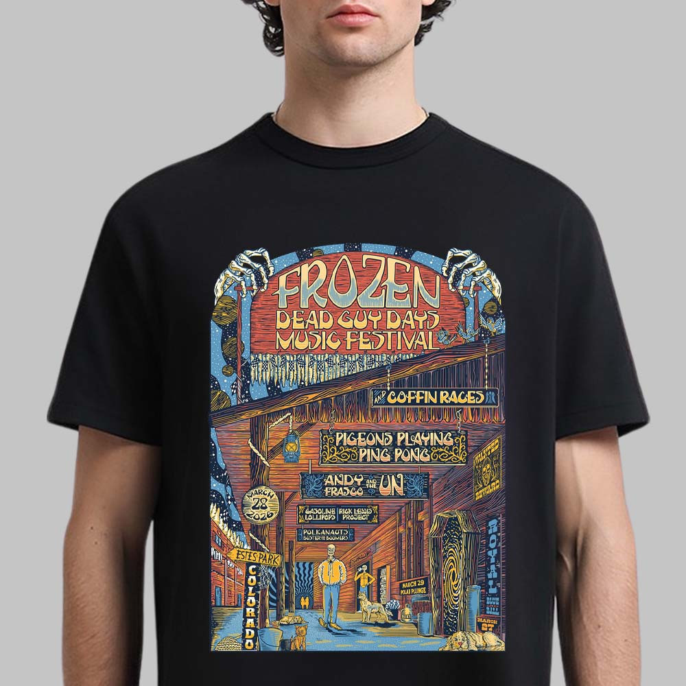Frozen Dead Guy Days Music Festival 2026 T-Shirt Music Concert Tee Fan Gift For Father's Day