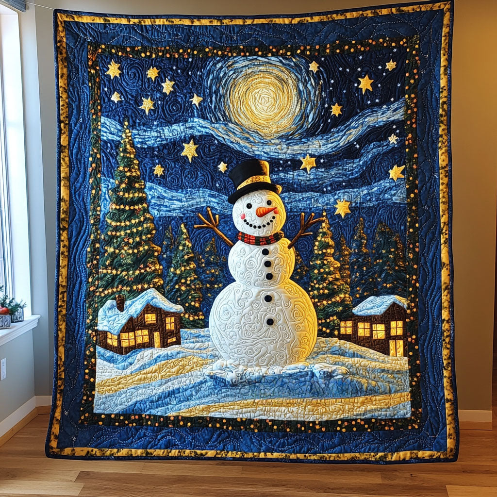 Frozen Dream Snowman Quilt Blanket Throw Blankets For Couch Holiday Gifts For Employees