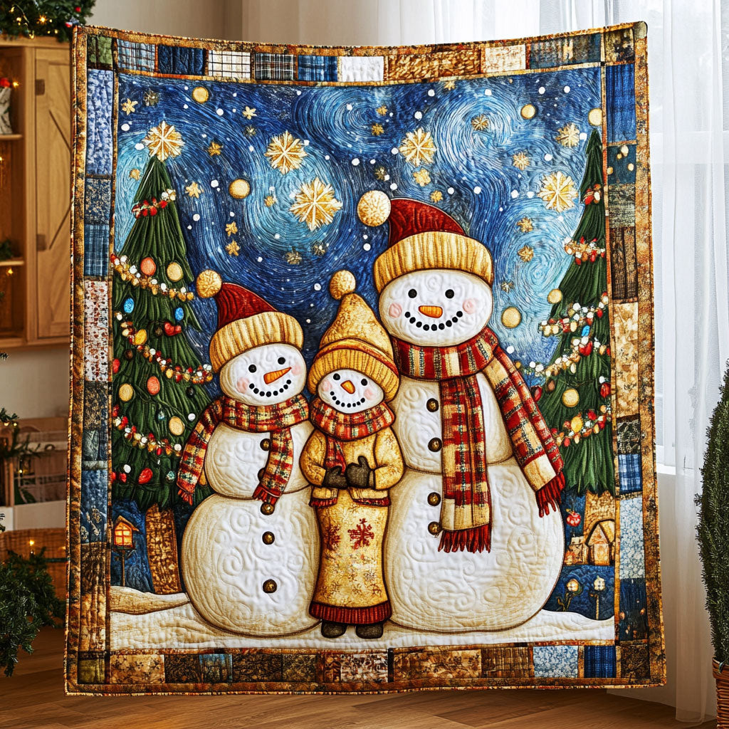 Frozen Sky Snowman Quilt Blanket Throw Blankets For Couch Holiday Gifts For Employees