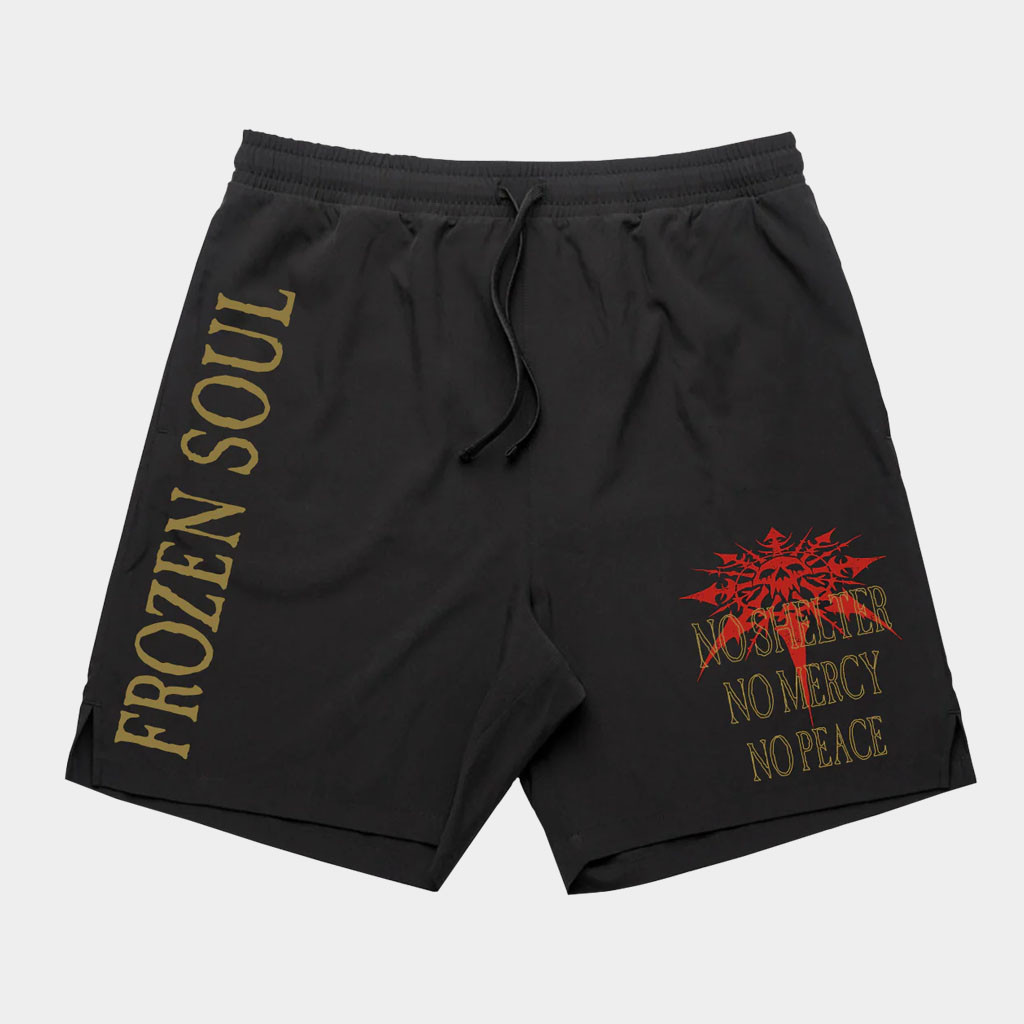 Frozen Soul Merch 2026 No Shelter No Mercy No Peace Shorts Unique Gifts For Husband