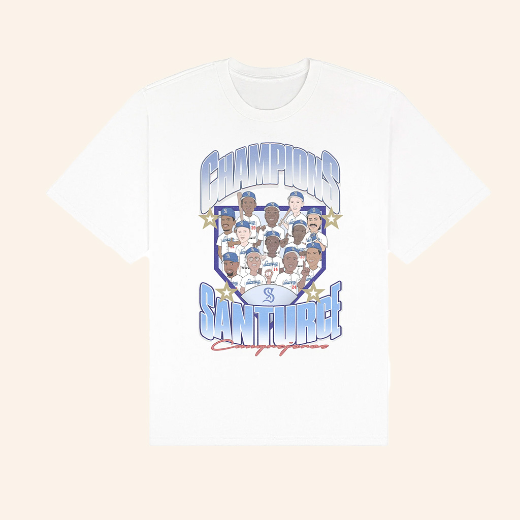 FRSH Company Merch FRSH x Santurce Champions Hall Of Fame T-Shirt Gifts For Baseball Lovers