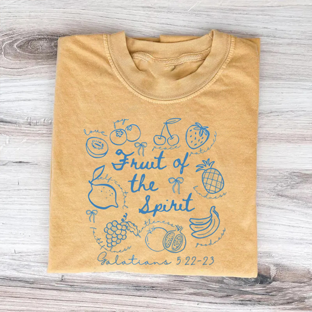 Fruit Of The Spirit Christian T-Shirt Bible Verse Clothes Unique Christian Gift For Women