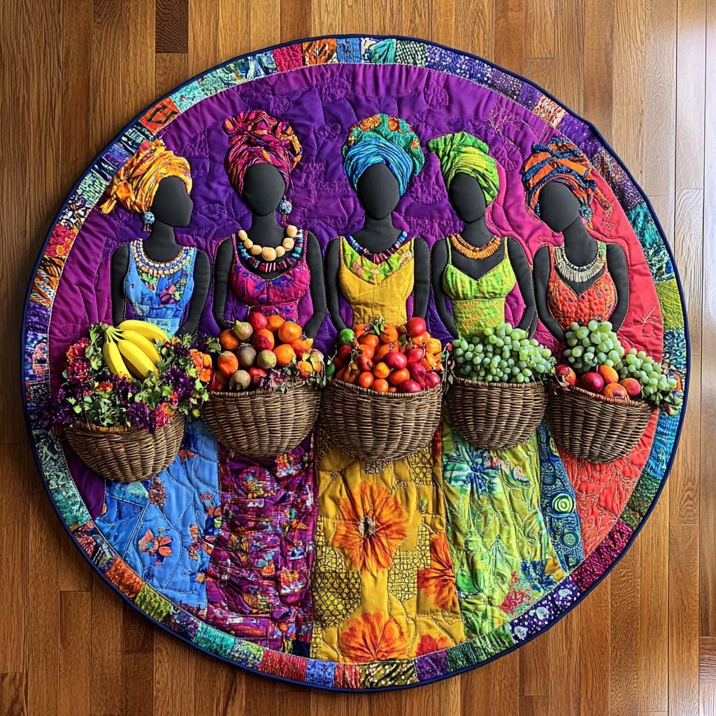 Fruitful Grace Quilted Round Mat Unique Front Door Decor Things To Get Your Mom For Christmas