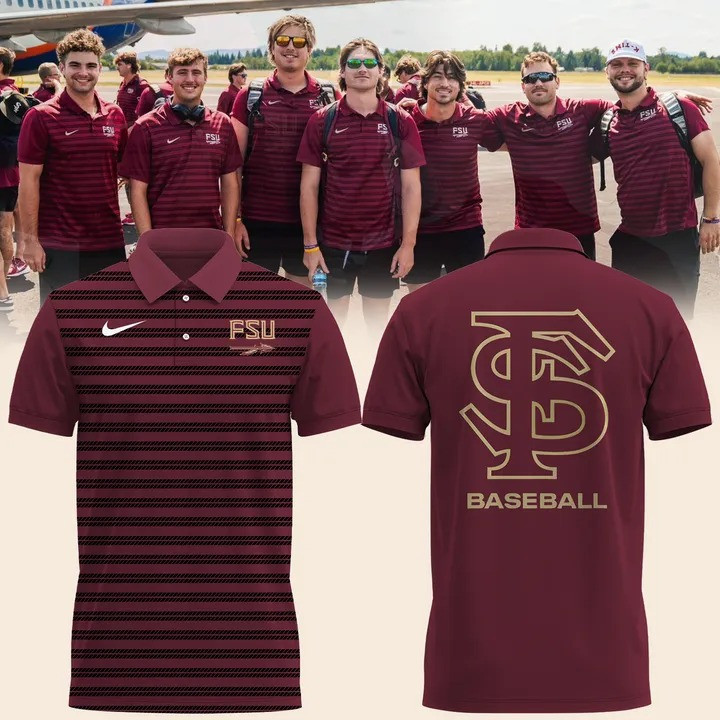 FSU Florida State Seminoles Baseball 2025 Polo Shirt FSU Apparel Gift Ideas