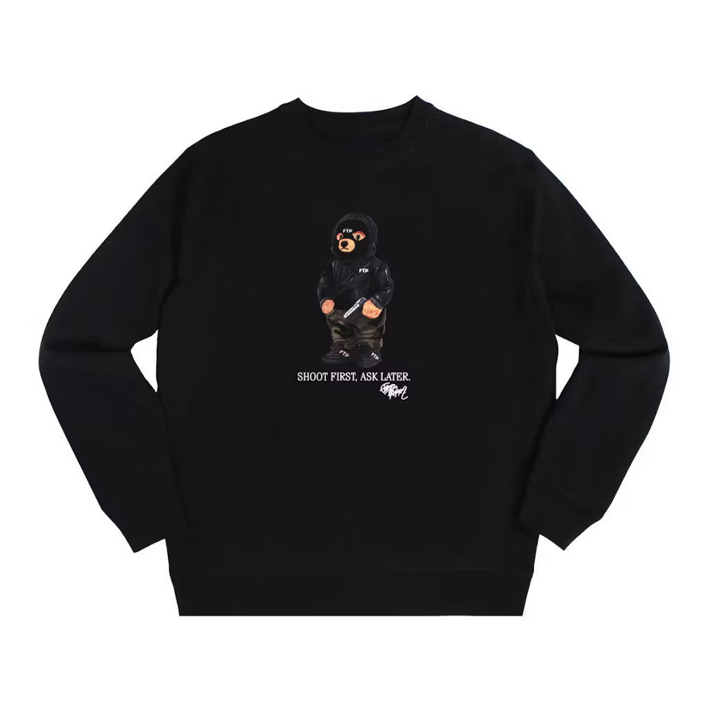 FTP Merch FTP Hooded Bear Crewneck Sweatshirt Gifts For Friends FTP Merch FTP Hooded Bear Crewneck Sweatshirt Gifts For Friends