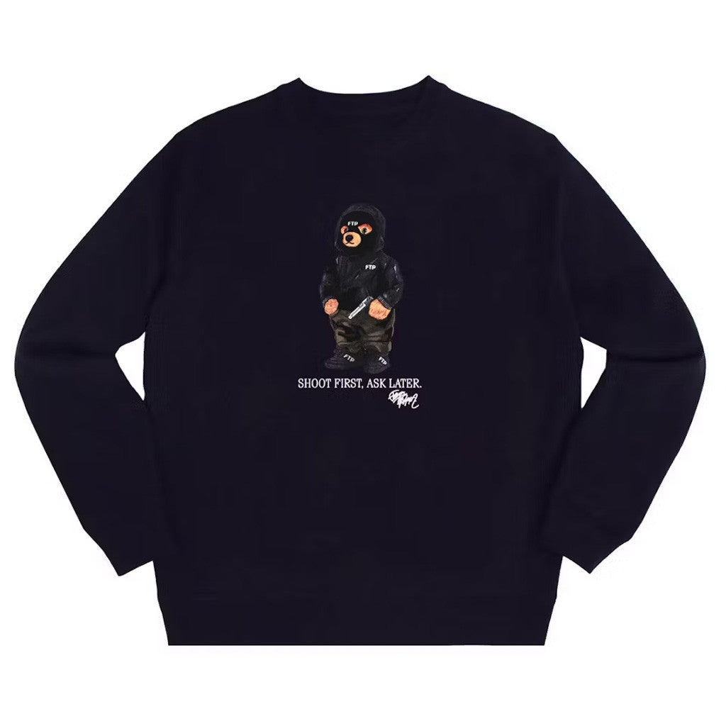 FTP Merch FTP Hooded Bear Navy Sweatshirt Gifts For Boyfriend FTP Merch FTP Hooded Bear Navy Sweatshirt Gifts For Boyfriend