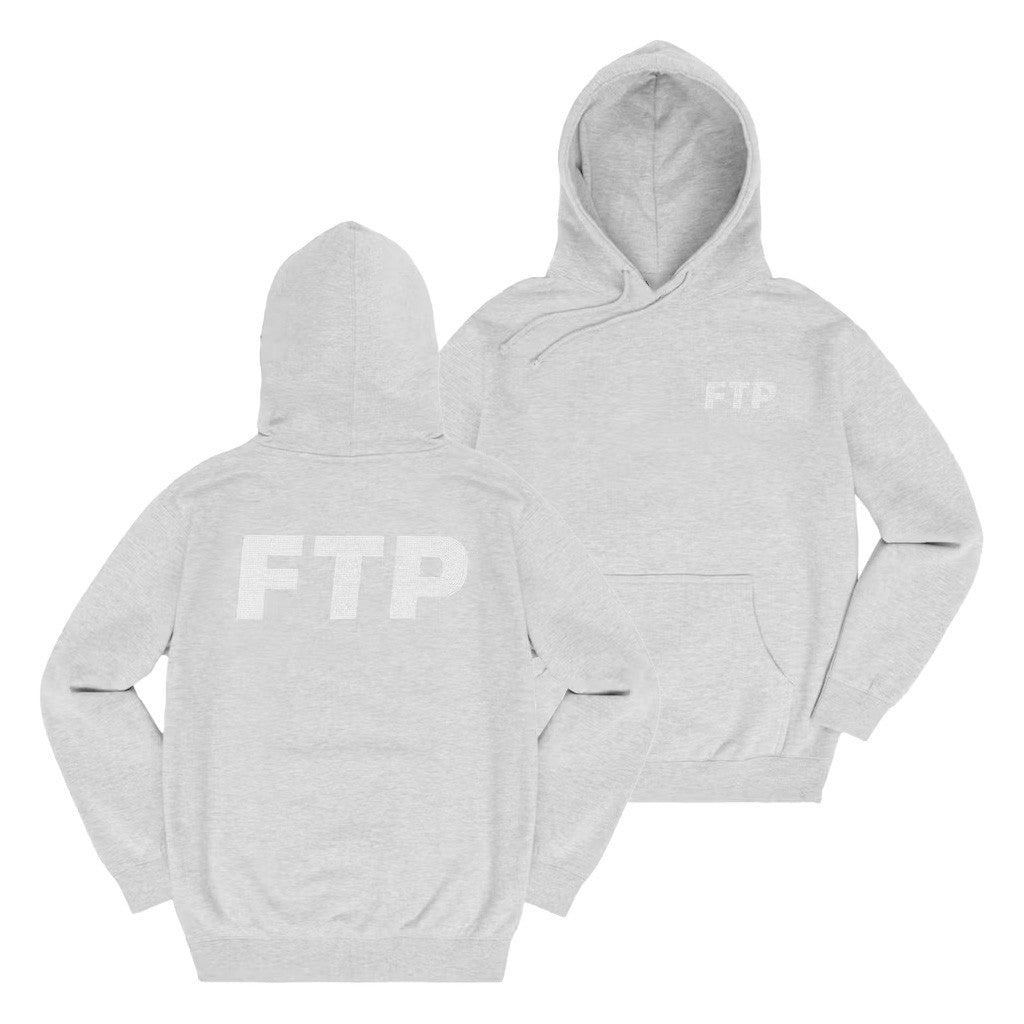 FTP Merch FTP Rhinestone Logo Grey Hoodie Gifts For Dudes FTP Merch FTP Rhinestone Logo Grey Hoodie Gifts For Dudes