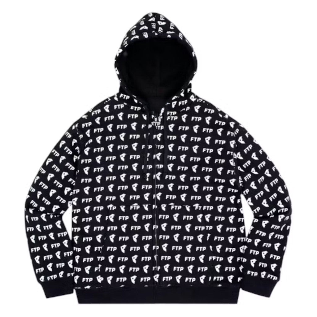 FTP Merch FTP x Famous Logo Zip Hoodie Gift Ideas For Dudes