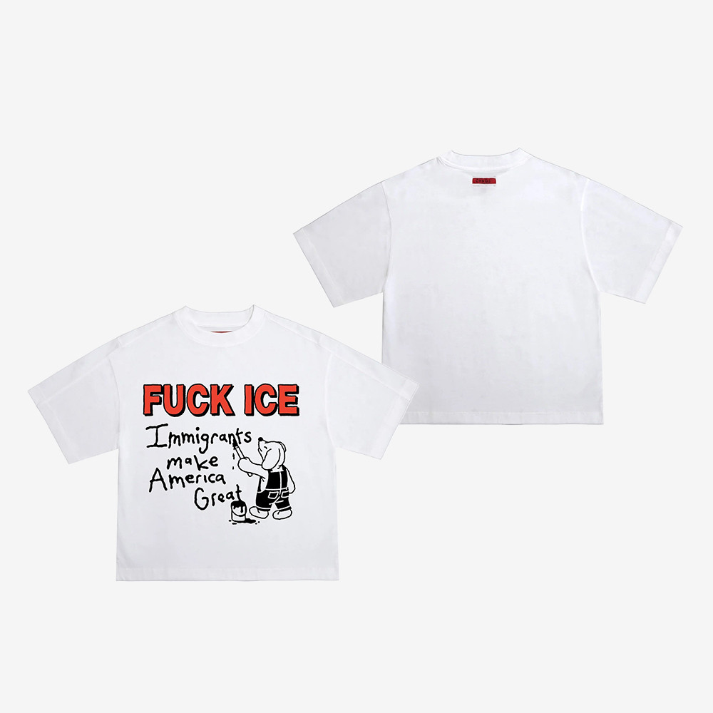 Fuck ICE Immigrants Make America Great Crop Top Anti ICE Shirt Gifts For Protesters