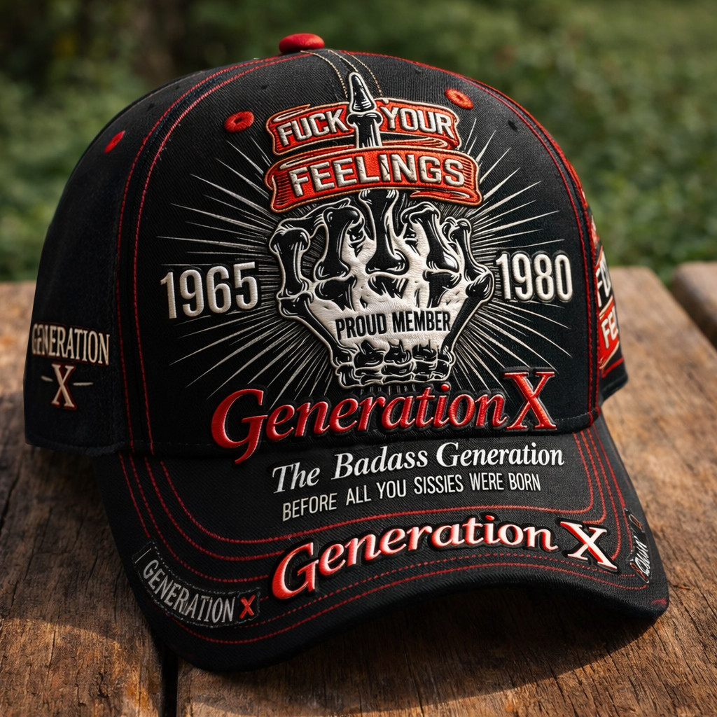 Fuck Your Feelings Generation X Hat The Badass Generation Baseball Cap Unique Gift Ideas