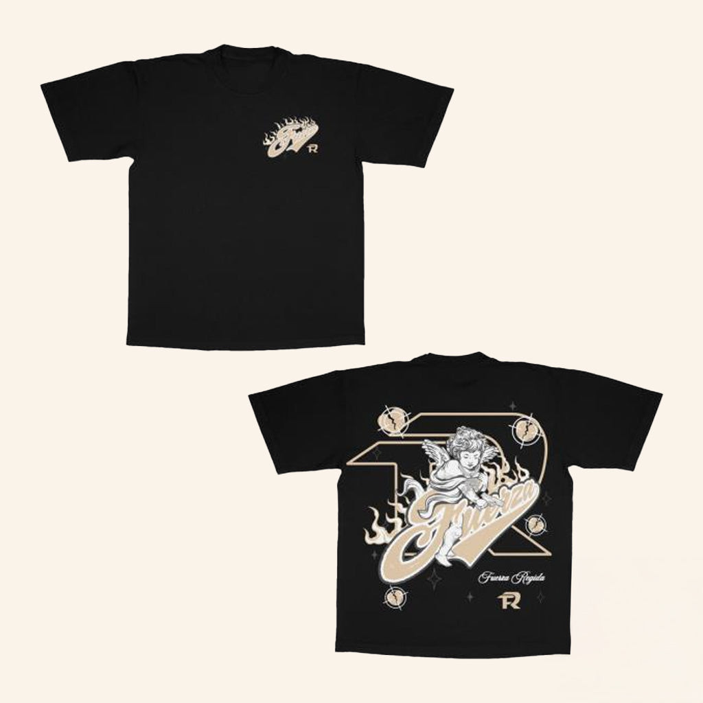 Fuerza Regida Merch Angel Caido BlackShirt Best Gifts For Son Fuerza Regida Merch Angel Caido BlackShirt Best Gifts For Son