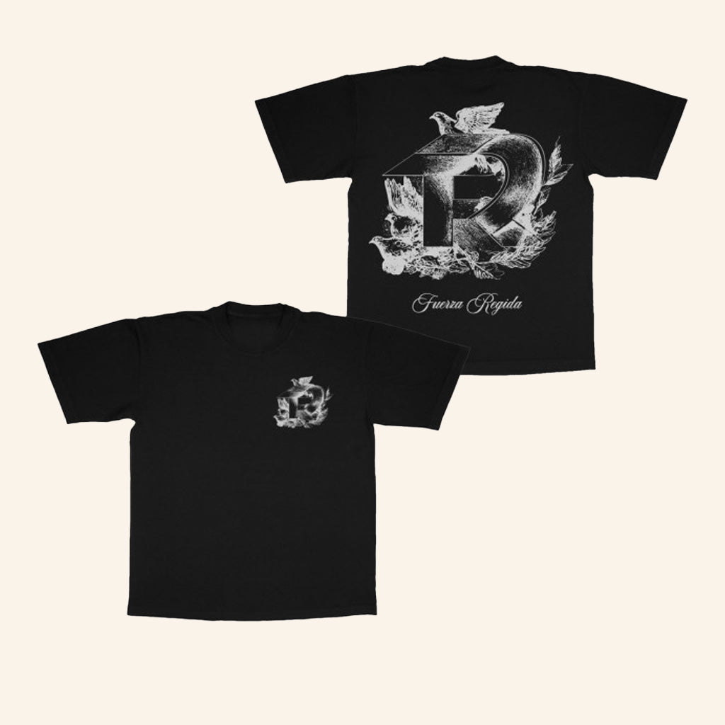 Fuerza Regida Merch Dove Black Shirt Birthday Present For Dad