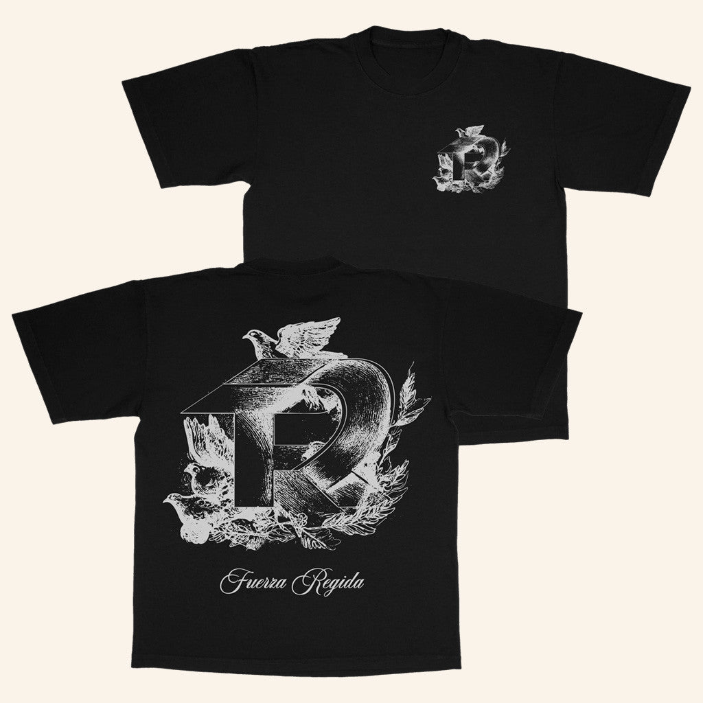 Fuerza Regida Merch Dove Black T-Shirt Gift Ideas For Music Lovers Fuerza Regida Merch Dove Black T-Shirt Gift Ideas For Music Lovers