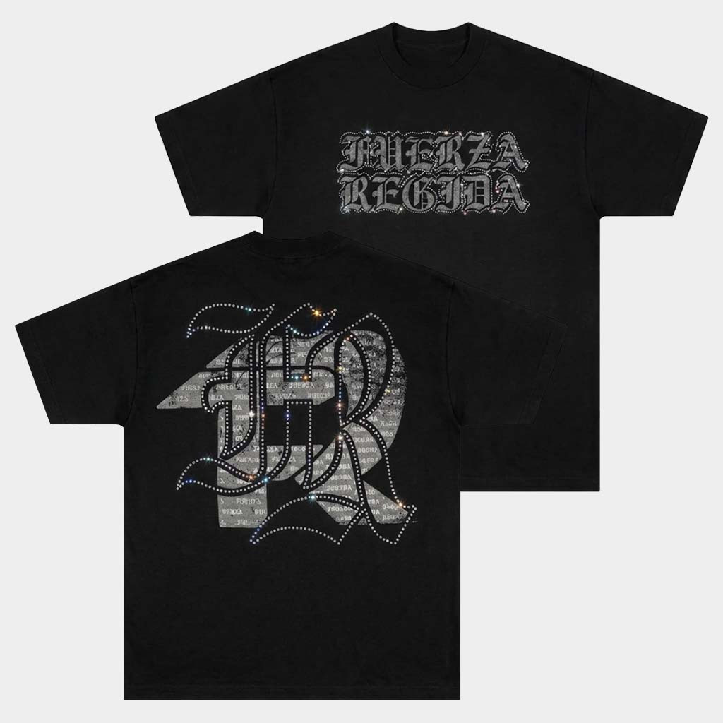 Fuerza Regida Merch FR T-Shirt Black Gift Ideas For Band Fans