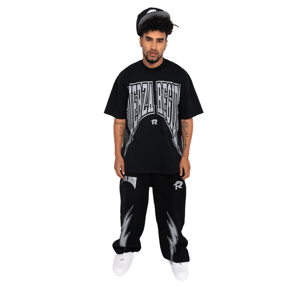 Fuerza Regida Merch Fuerza Regida Black Hoodie And Sweatpant Sets Gifts For Father's Day Fuerza Regida Merch Fuerza Regida Black Hoodie And Sweatpant Sets Gifts For Father's Day