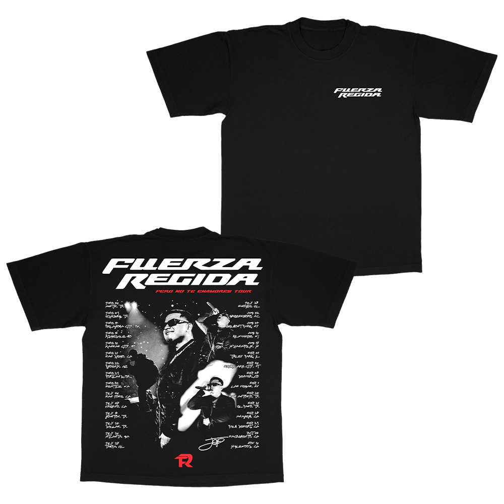 Fuerza Regida Merch Fuerza Regida Pero No Te Enamores Tour T-Shirt Awesome Father's Day Gifts