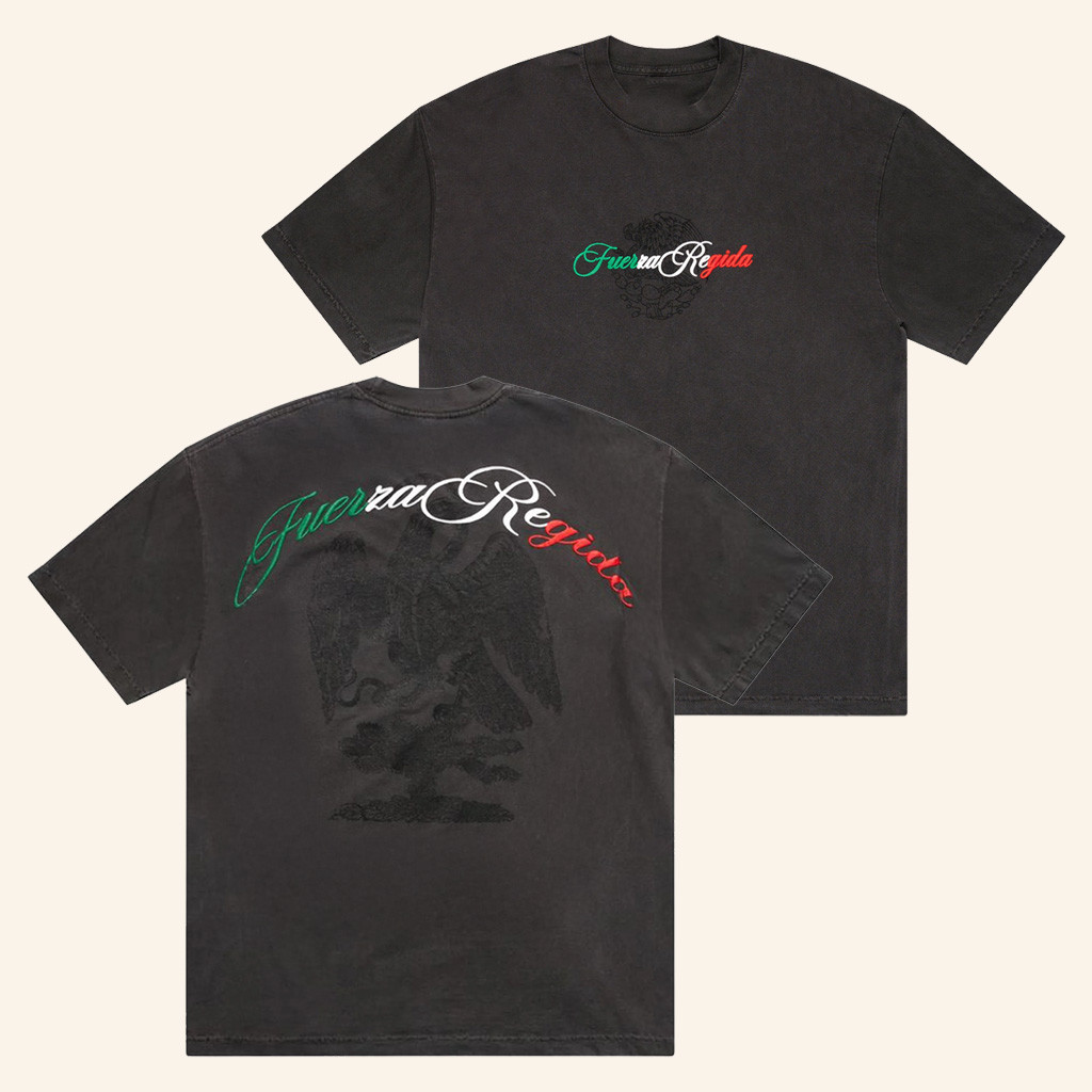 Fuerza Regida Merch Script Aguila T-Shirt Xmas Gifts For Dad Fuerza Regida Merch Script Aguila T-Shirt Xmas Gifts For Dad