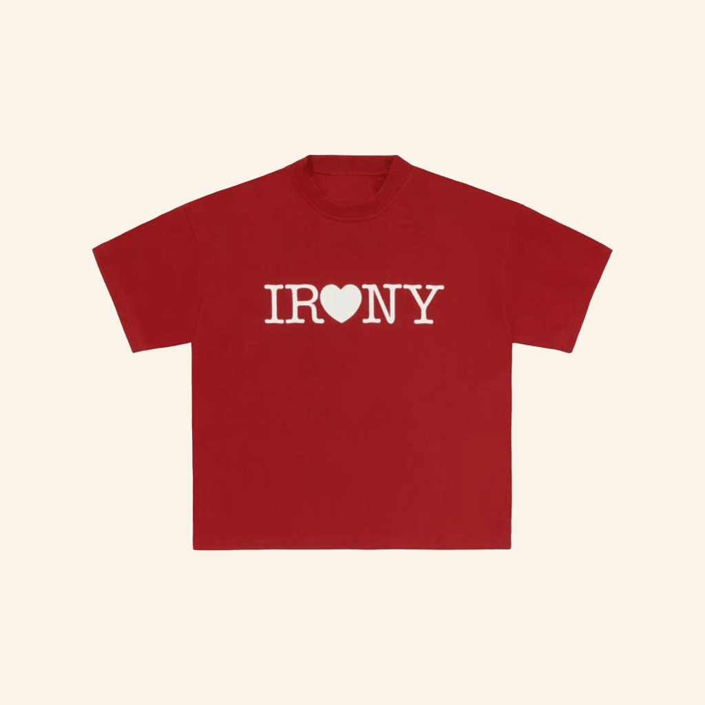 Fugazi Merch Irony Red T-Shirt Gifts For Girlfriend Fugazi Merch Irony Red T-Shirt Gifts For Girlfriend