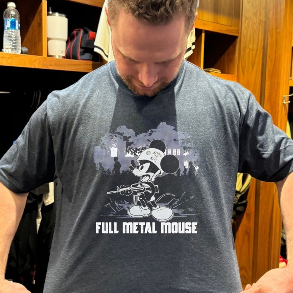 Full Metal Mouse With Gun Shirt Funny Graphic T-Shirt Gifts For Brother